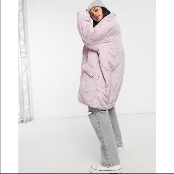 Free People Ella oversized puffer jacket in pastel purple - Picture 10 of 12